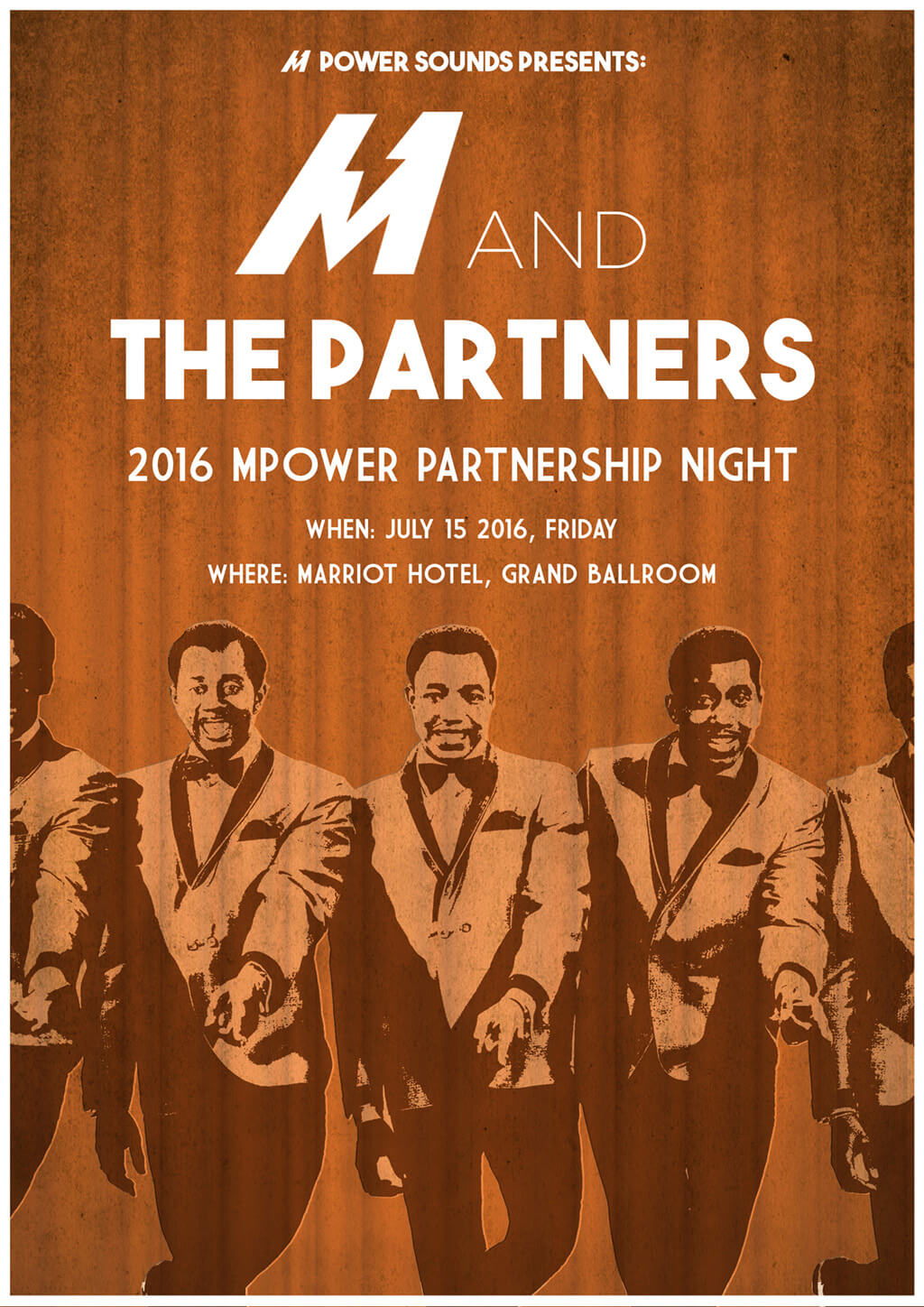 Event management invitation for Mpower partnership night.