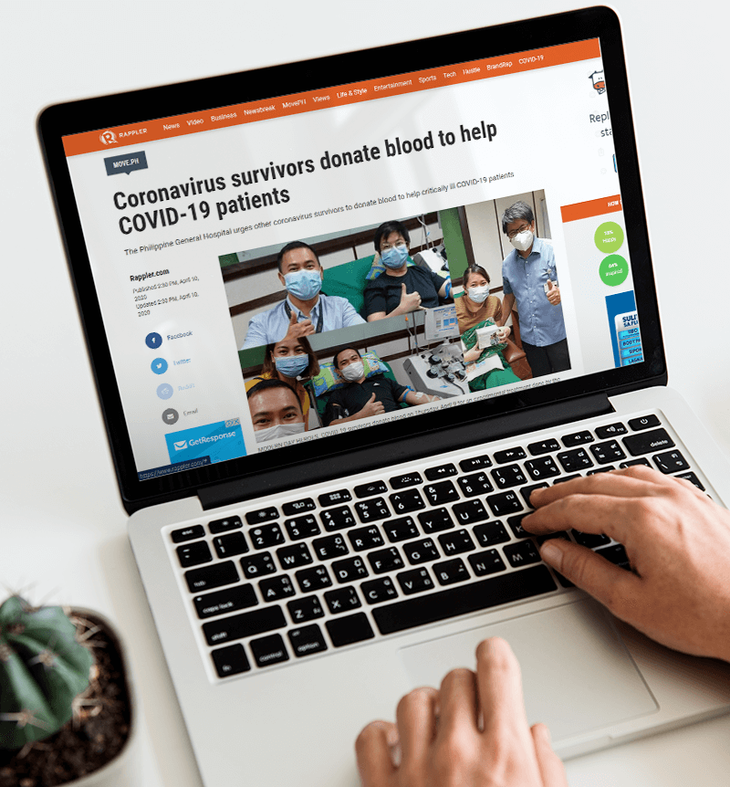 News mockup of PHCan social media campaign