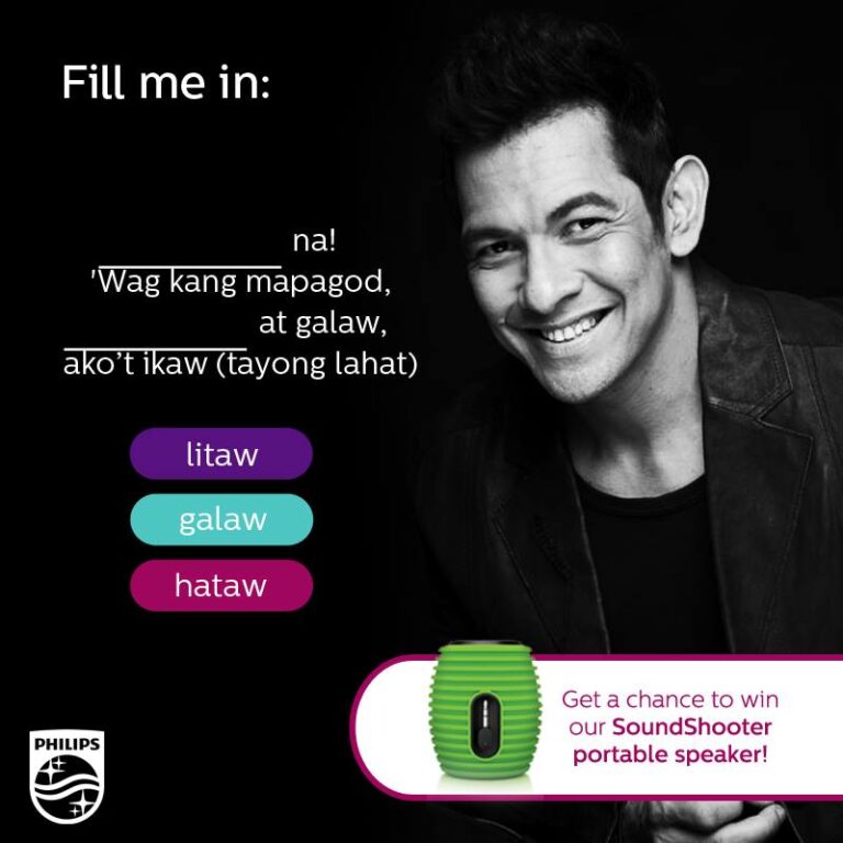 Philips Sound social card for their social media campaign.