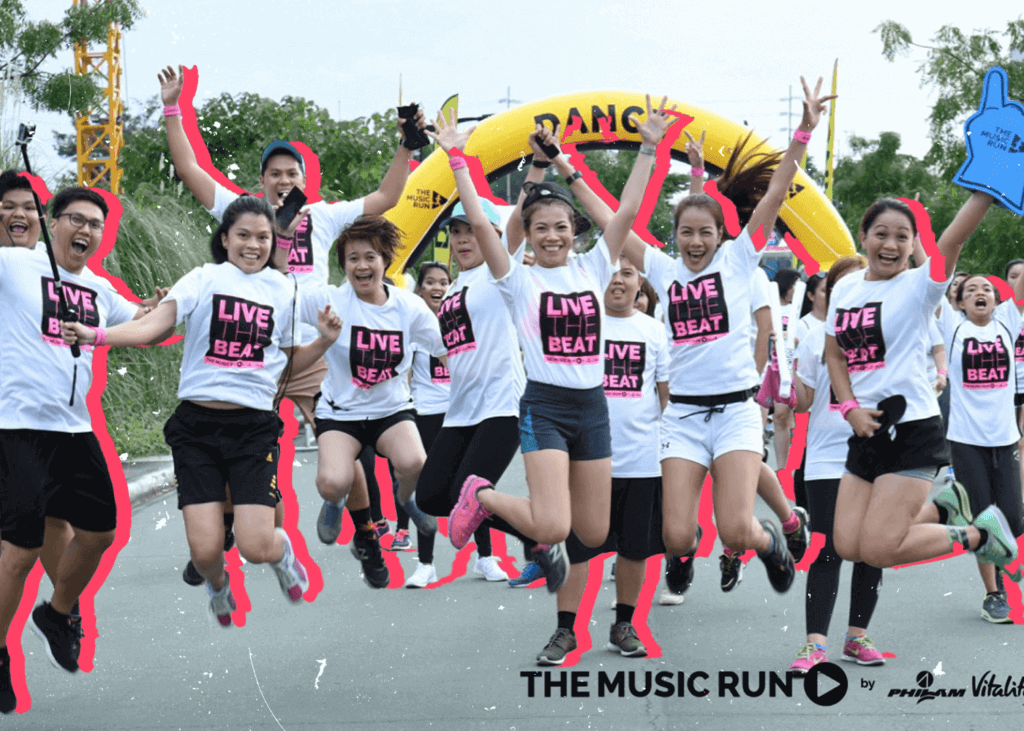 People who attended the music run, a PR campaign of Exceed and M2 communications.