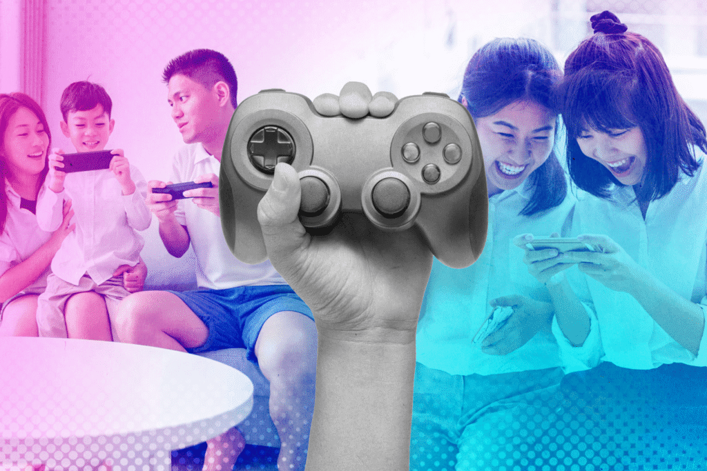 Photo of families and friends who are playing games representing Filipino gaming culture