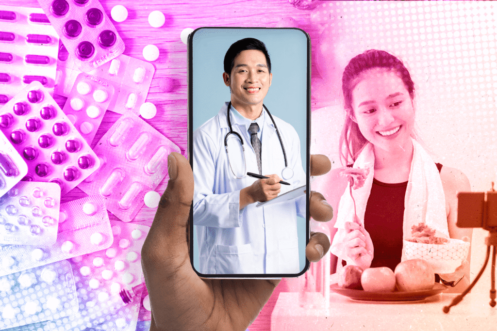 A picture of a doctor showing 10 ways medfluencer can improve your health now