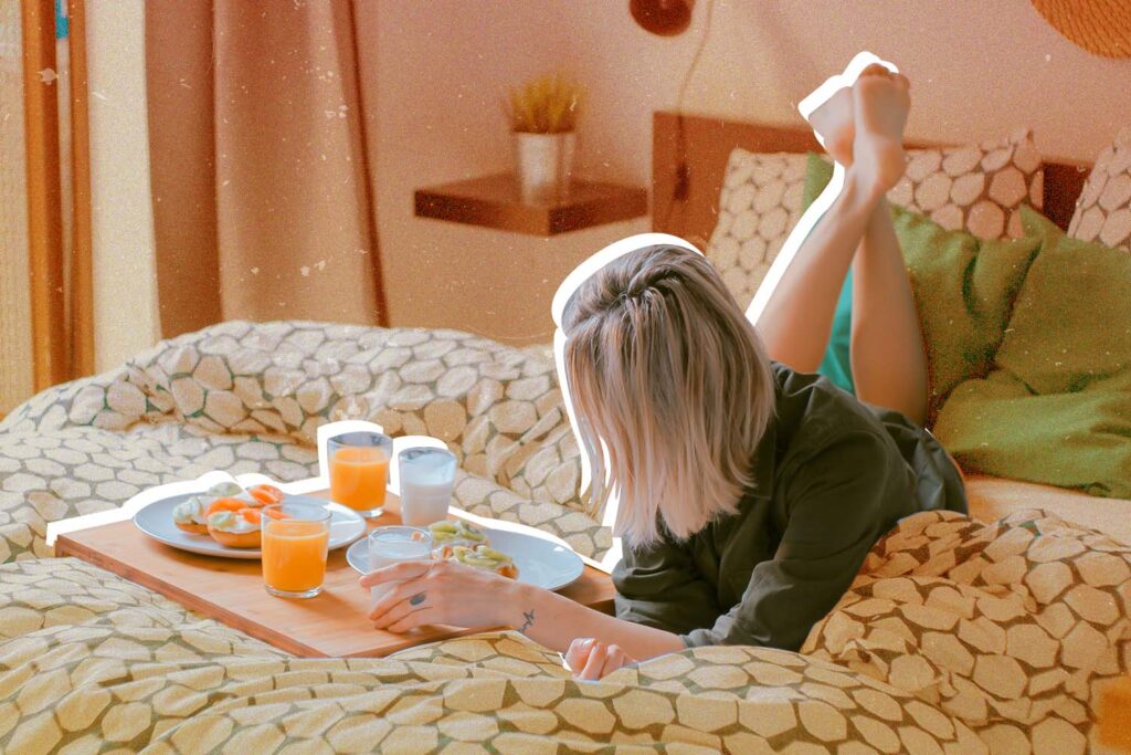 photo of a self-care influencer for M2 Communications' blog on how health influencers are changing the way we approach self-care