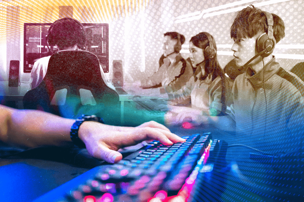 Photo of online gamers and a gaming keyboard for M2 Communications blog on Impact of Online Gaming on the Philippine Gaming Industry