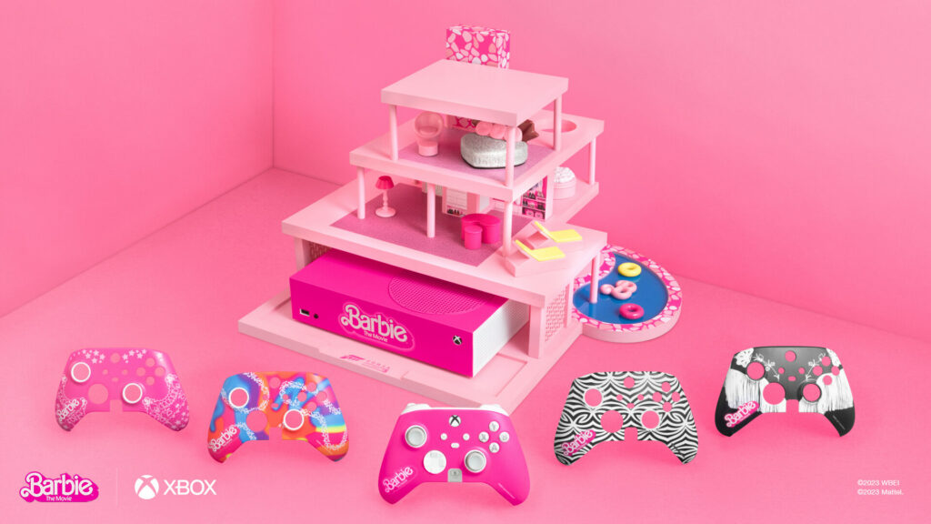Collaboration of Barbie with Xbox.