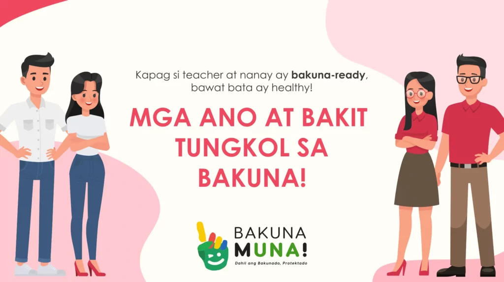 The creative output for Bakuna muna campaign.