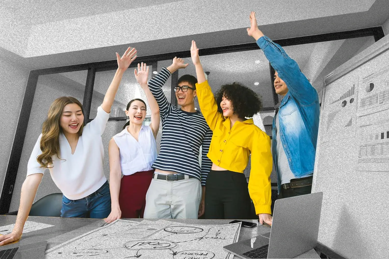 A group of digital marketers who successfully incorporated SEO into their B2B Digital Marketing strategy.
