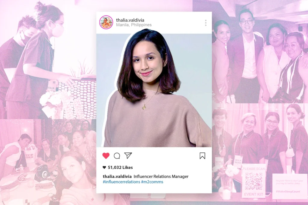 IG Photo of Thalia, the Influencer Relations Manager at M2.0 Communications giving her perspective on building authentic influencer Partnerships.