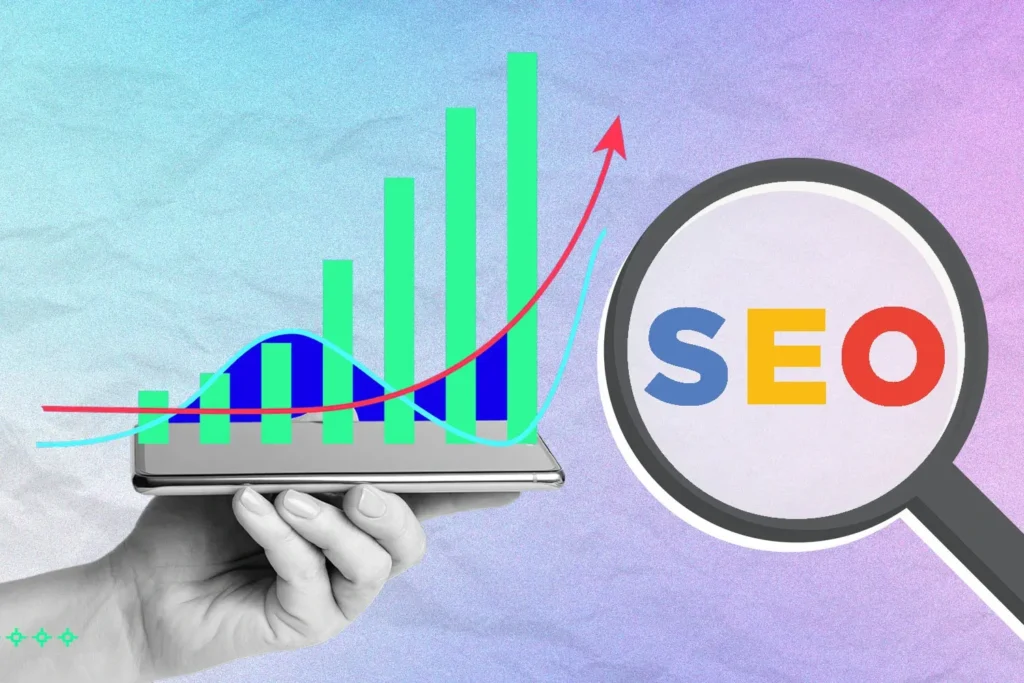 Graph depicting SEO ranking increase in Google, showcasing SaaS SEO success