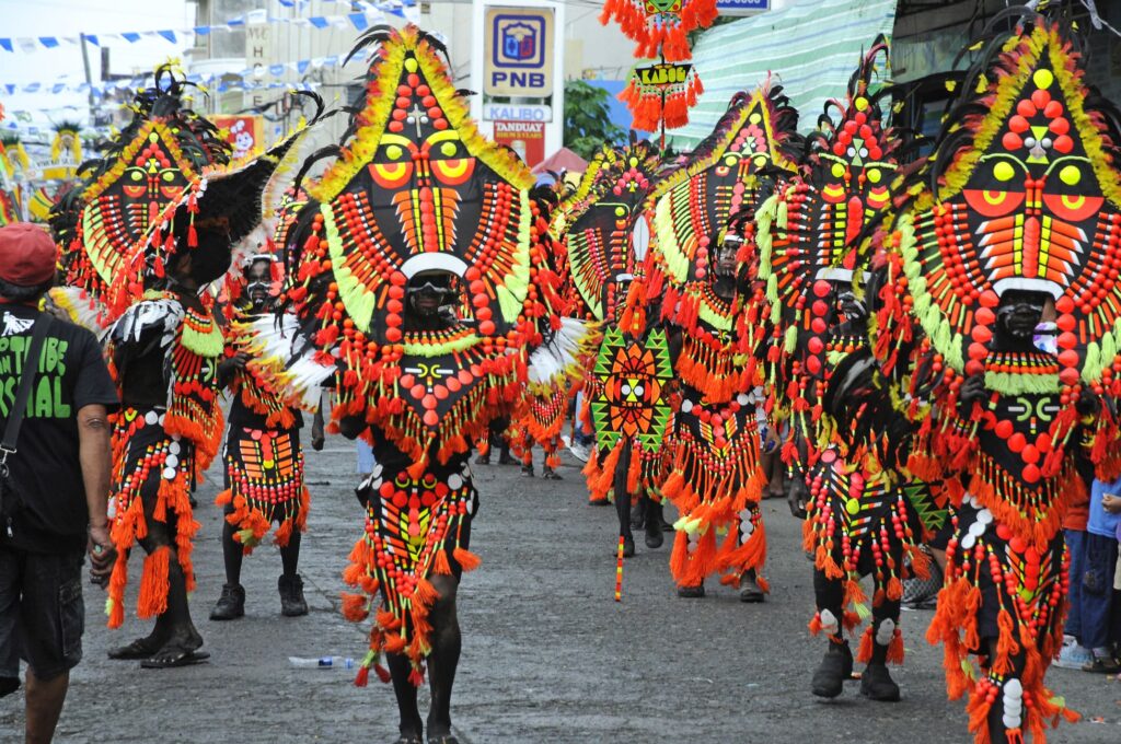 Celebration of Ati-Atihan Festival in Aklan, Philippines