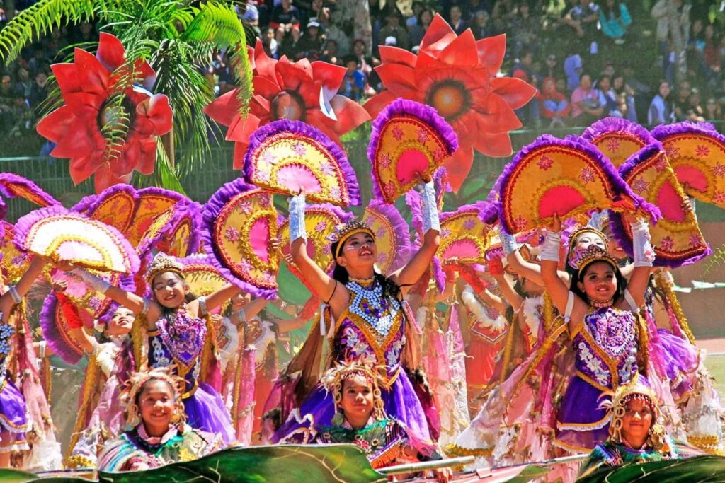 Celebration of the Panagbenga Festival in Baguio City, Philippines