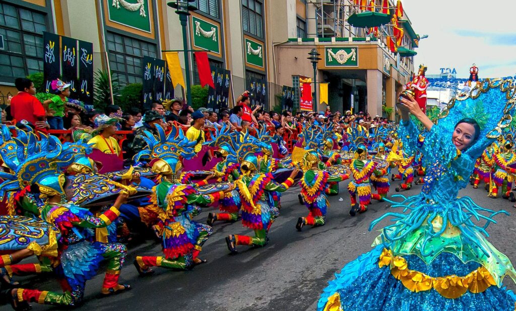 Celebration of the Sinulog Festival in Cebu City, Philippines