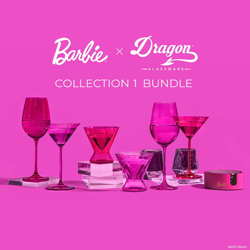 Collaboration of Barbie with Dragon Glassware.