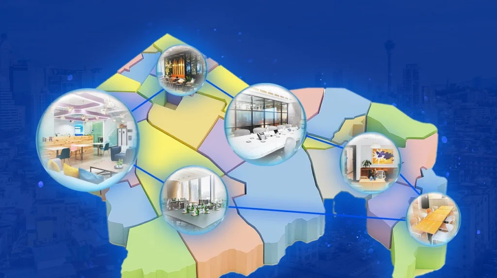 Variety of co working space in Makati options showing modern offices, meeting rooms, and collaborative work areas with premium amenities