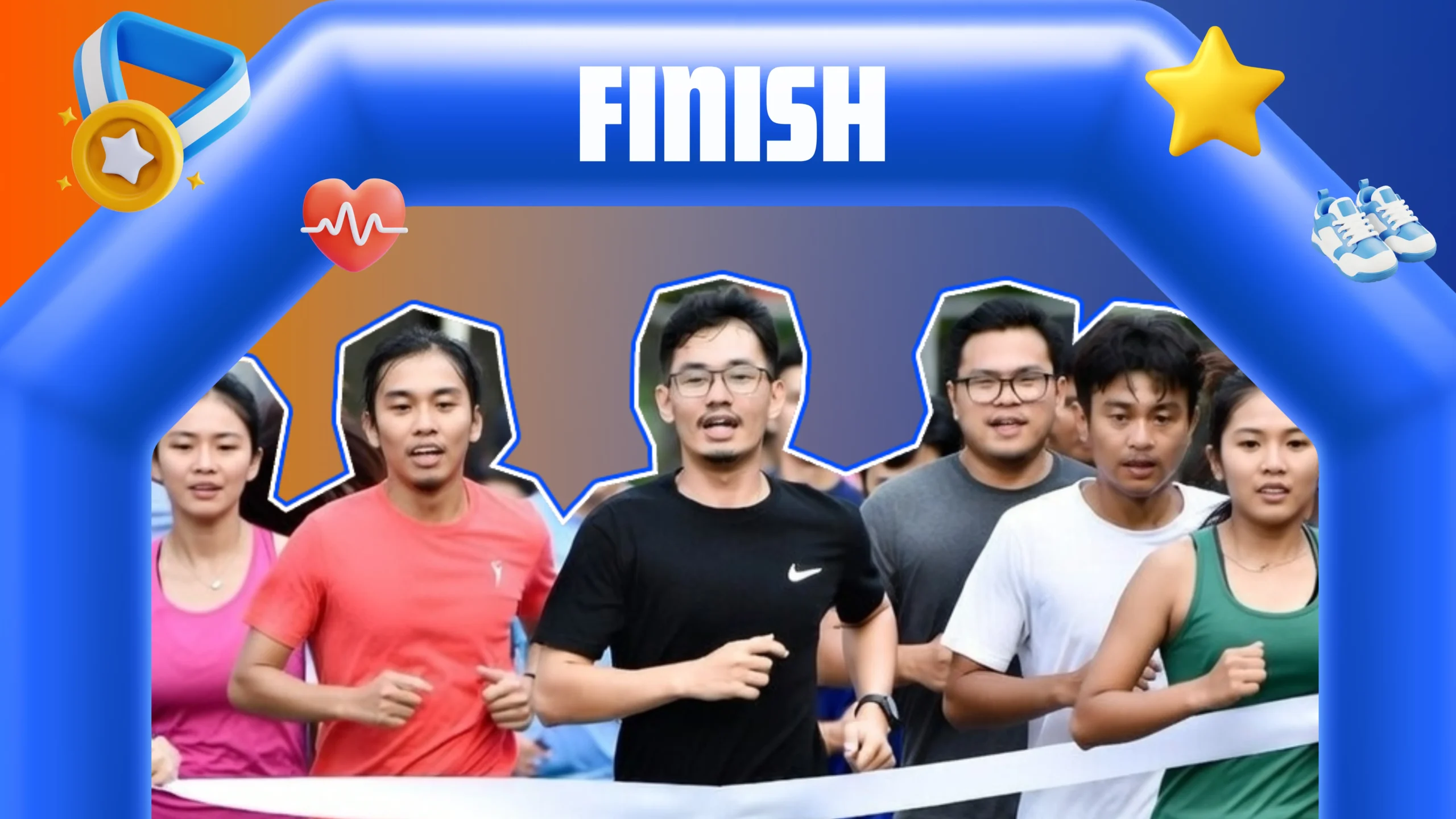 10 Upcoming Marathons in Metro Manila 2026_ Your Complete Running Calendar - M2.0 Communications Inc. Person/people running, with running shoes icon, race medals, finish line ribbon, etc.