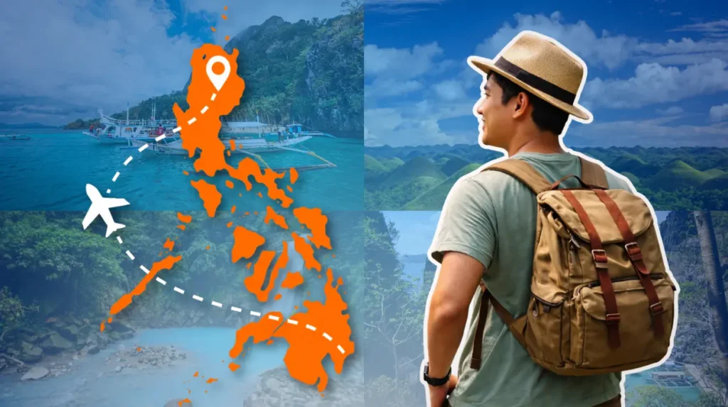 A Visitor admiring scenic views at the best place to visit in the Philippines this summer.